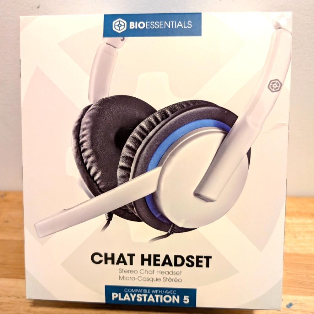 Bio Essentials Chat Headset Stereo Compatible with Playstation 5